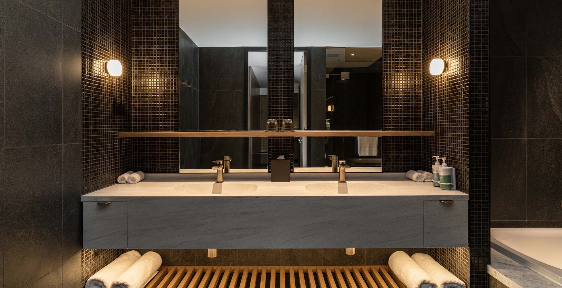 A Novotel hotel room featuring bespoke fish wallcovering, quality joinery, and the kind of finish standard that matches CBD hotel expectations.