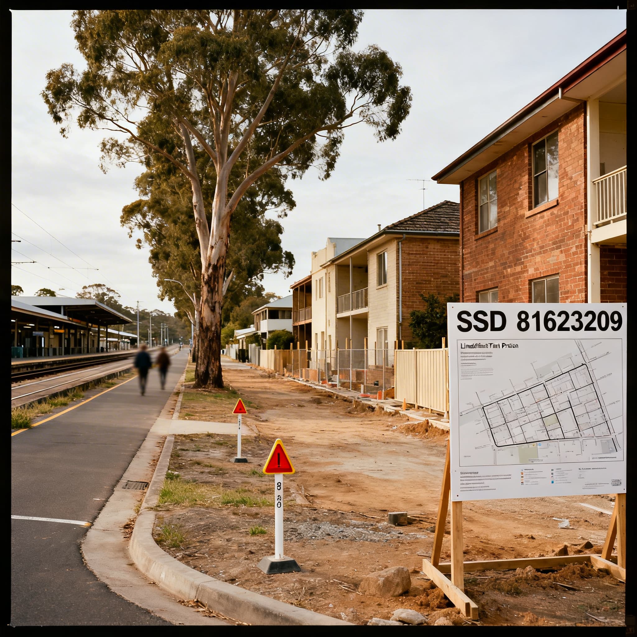 AI-generated construction planning workshop with program boards, risk registers and stakeholder mapping for a mid-rise apartment project