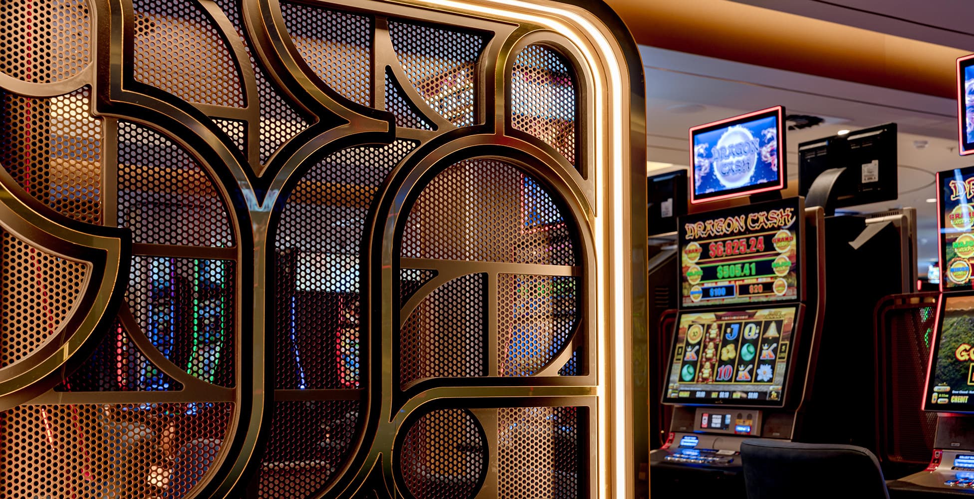 New dining and lounge areas taking shape as part of the club's transformation.