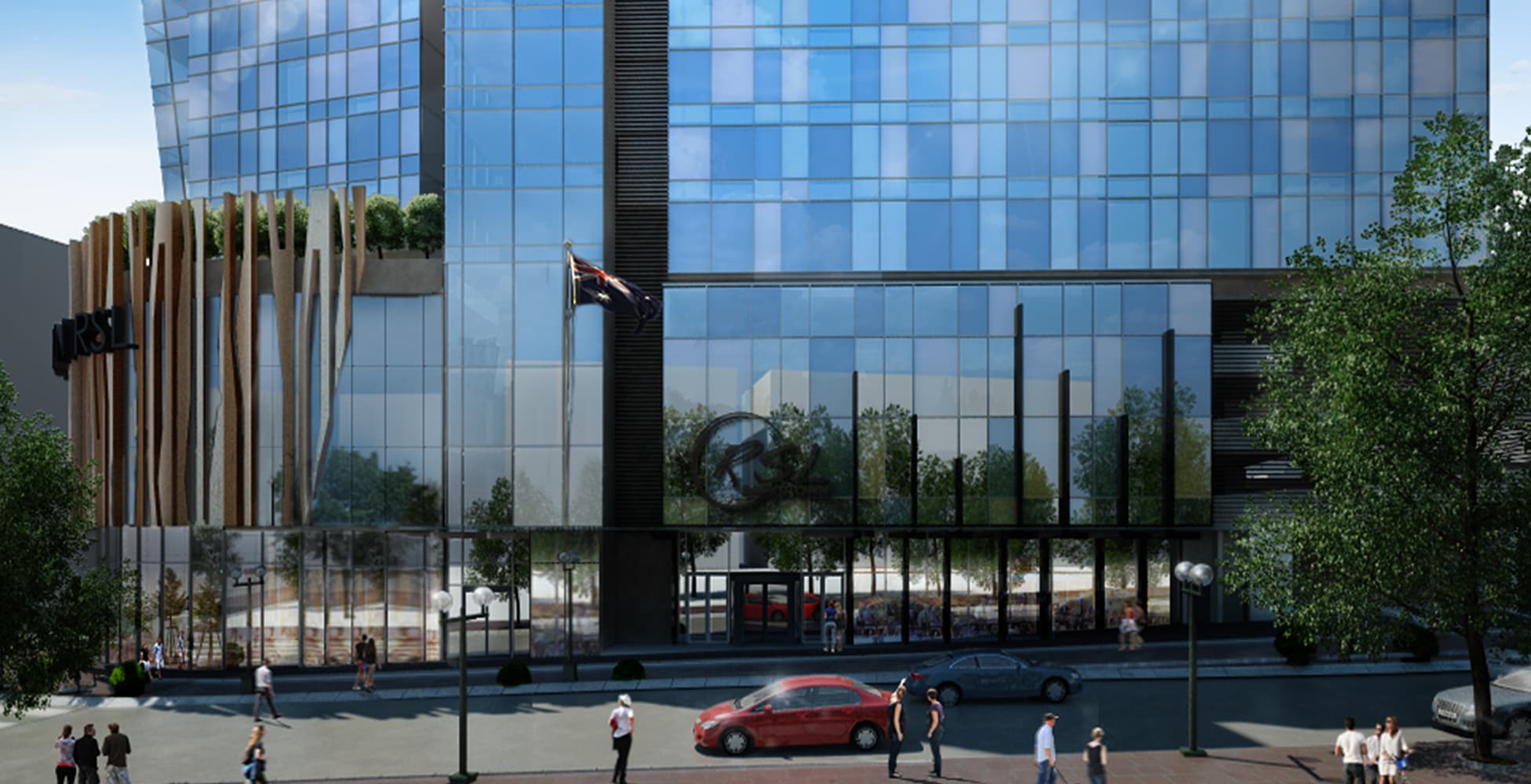 Interior view of the Bankstown RSL Club showing the quality of hospitality finishes, lighting design, and spatial planning across the dining and entertainment precinct.